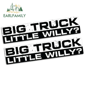EARLFAMILY 15 см х 3.2 см Голям Камион Малък Уили е един Забавен Бронята на Колата Стикер Vinyl Стикер JDM Кола под НАЕМ Suv Багажника и 2 елемента