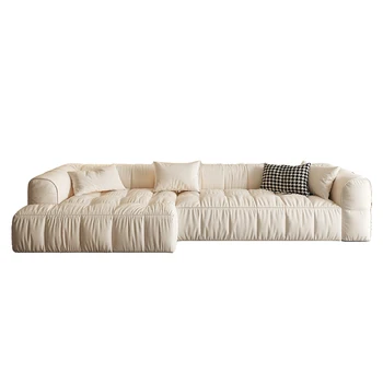 Velvet диван за хол, италиански минималистичен пластове диван, лека луксозен малък апартамент, проста и модерна.