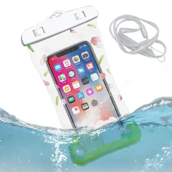 Подводните калъфи за мобилни телефони, Преносими водоустойчива чанта Калъф за мобилен телефон с печата на съвсем малък Суха калъф Калъф за телефон за гмуркане
