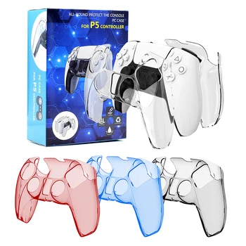 Прозрачен Твърд Калъф Защитен Калъф За PS5 DualSense Skin Shell Ультратонкая Прозрачен Капак за PC контролер на Sony PlayStation 5