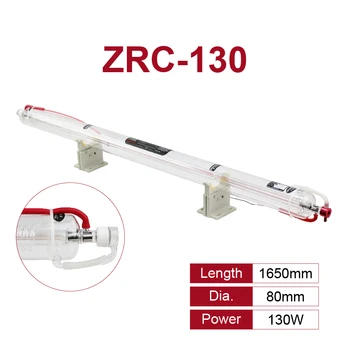 Тръба Co2-лазер Zurong мощност 130 W ZRC Red Head с червена глава за рязане и гравиране